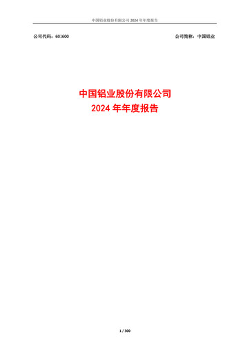 Thumbnail Aluminum Corporation of China Annual Report 2024