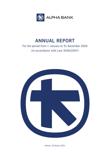 Thumbnail Alpha Services and Holdings Annual Report 2020