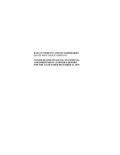 Thumbnail Bawan Company Financial Statement 2019