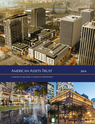 Thumbnail American Assets Trust
 Annual Report 2014