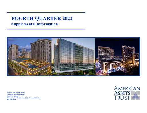 Thumbnail American Assets Trust
 Quarterly Report 2022-q4