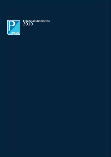 Thumbnail Piaggio Annual Report 2010