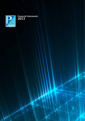 Thumbnail Piaggio Financial Statement 2013