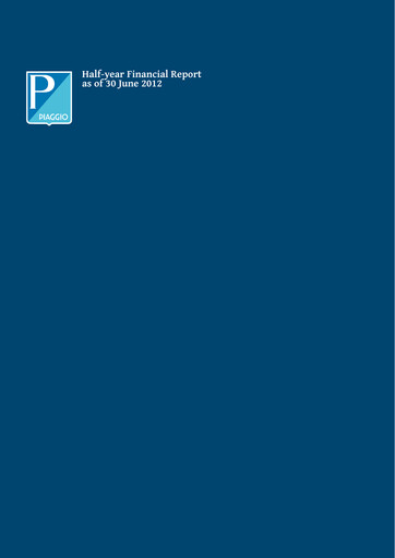 Thumbnail Piaggio Half-year Report 2012-h1