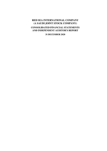 Thumbnail Red Sea International Company Financial Statement 2020