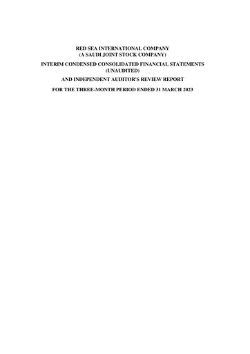 Thumbnail Red Sea International Company Quarterly Report 2023-q1