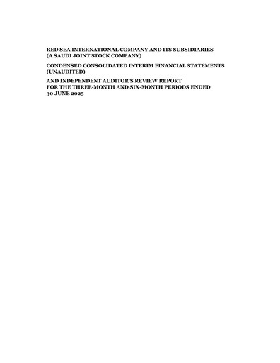 Thumbnail Red Sea International Company Quarterly Report 2025-q2