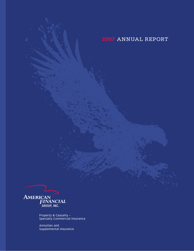 Thumbnail American Financial Group
 Annual Report 2007