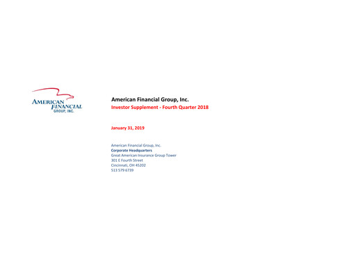 Thumbnail American Financial Group
 Quarterly Report 2018-q4