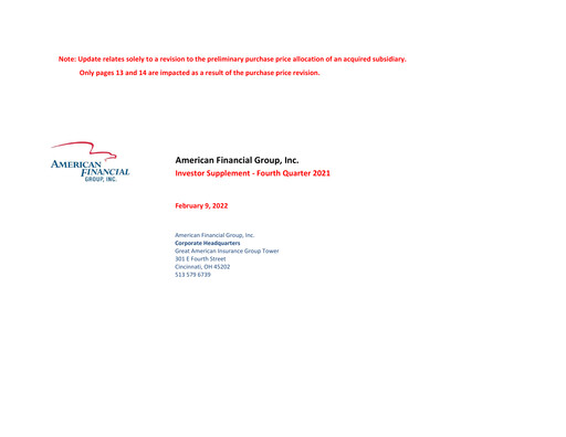 Thumbnail American Financial Group
 Quarterly Report 2021-q4