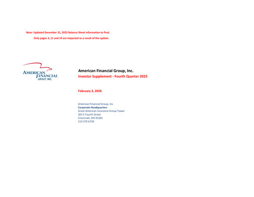 Thumbnail American Financial Group
 Quarterly Report 2025-q4