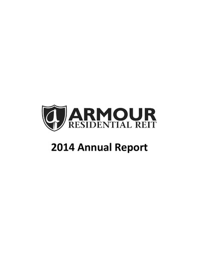 Miniature ARMOUR Residential REIT Rapport annuel 2014