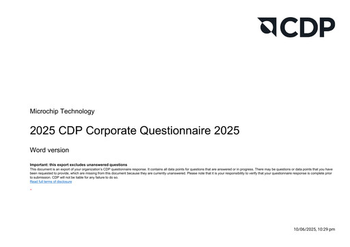 Vorschaubild Microchip Technology ESG-Bericht 2025