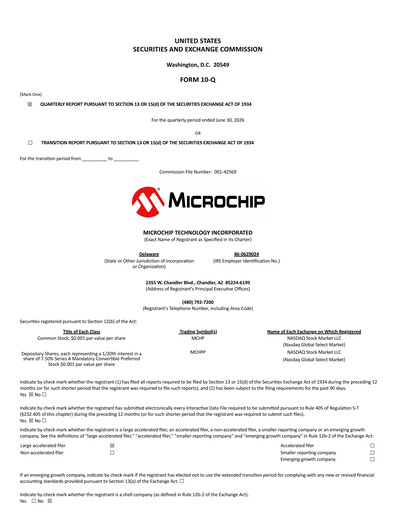 Vorschaubild Microchip Technology Quartalsbericht 2027-q1