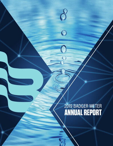 Thumbnail Badger Meter
 Annual Report 2019