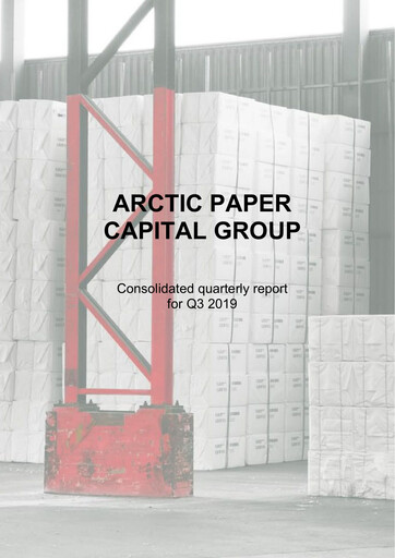 Thumbnail Arctic Paper Quarterly Report 2019-q3