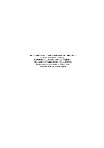 Thumbnail Al Hassan Ghazi Ibrahim Shaker  Quarterly Report 2020-q1