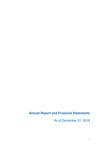 Miniature BBVA Argentina Rapport annuel 2019