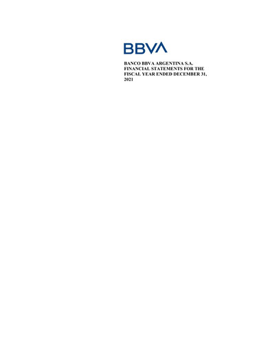 Thumbnail BBVA Argentina Financial Statement 2021