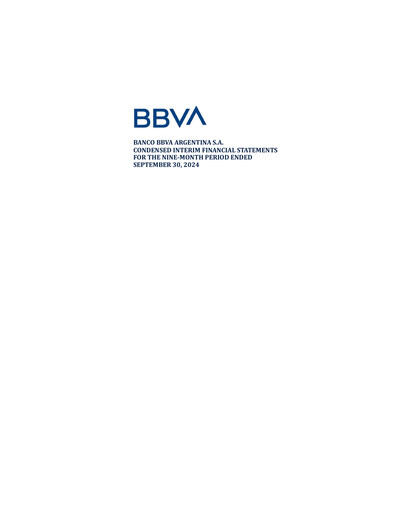 Thumbnail BBVA Argentina Financial Statement 2024-9m