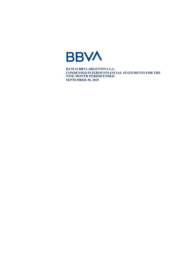 Thumbnail BBVA Argentina Financial Statement 2025-9m