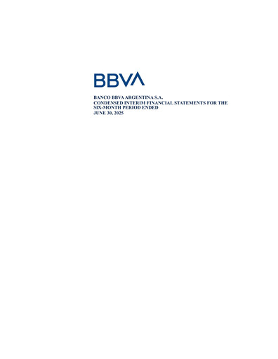 Thumbnail BBVA Argentina Financial Statement 2025-h1
