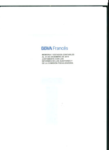 Thumbnail BBVA Argentina Financial Statement 2015