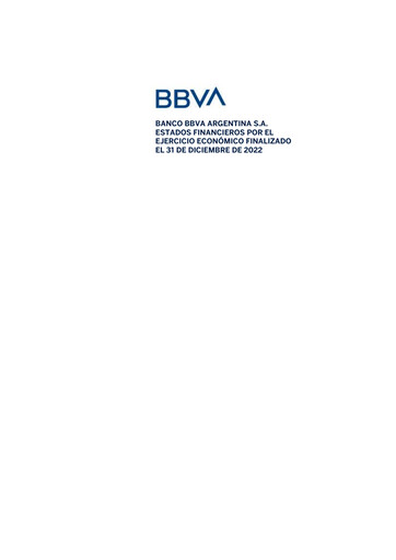 Thumbnail BBVA Argentina Financial Statement 2022