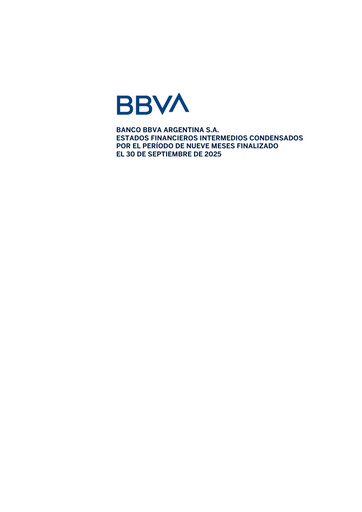 Thumbnail BBVA Argentina Financial Statement 2025-9m