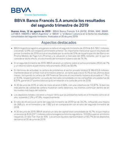 Thumbnail BBVA Argentina Quarterly Report 2019-q2
