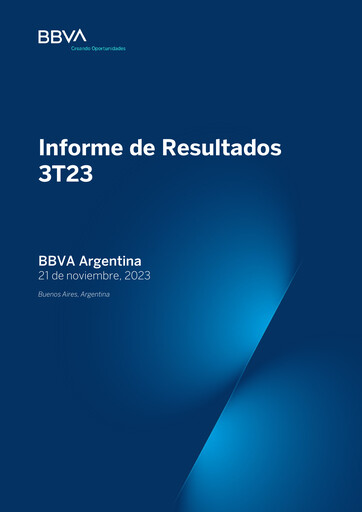 Thumbnail BBVA Argentina Quarterly Report 2023-q3