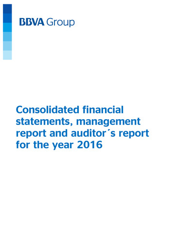 Thumbnail Banco Bilbao Vizcaya Argentaria Financial Statement 2016