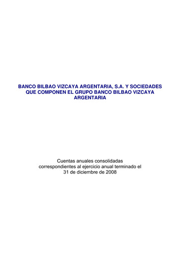 Thumbnail Banco Bilbao Vizcaya Argentaria Financial Statement 2008