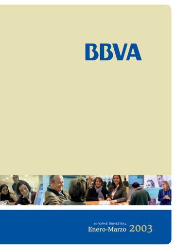 Thumbnail Banco Bilbao Vizcaya Argentaria Quarterly Report 2003-q1