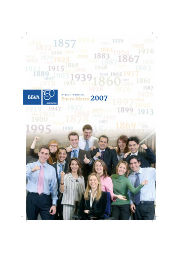Thumbnail Banco Bilbao Vizcaya Argentaria Quarterly Report 2007-q1