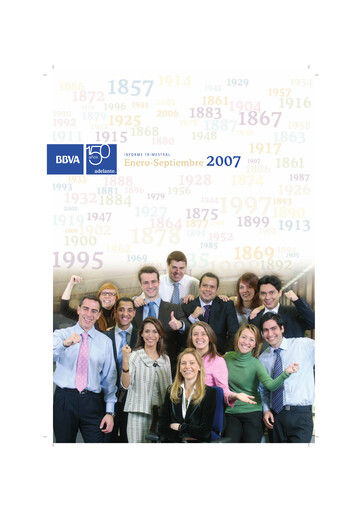 Thumbnail Banco Bilbao Vizcaya Argentaria Quarterly Report 2007-q3
