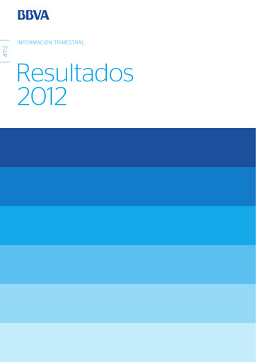 Thumbnail Banco Bilbao Vizcaya Argentaria Quarterly Report 2012-q4