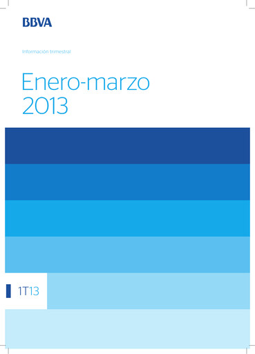 Thumbnail Banco Bilbao Vizcaya Argentaria Quarterly Report 2013-q1