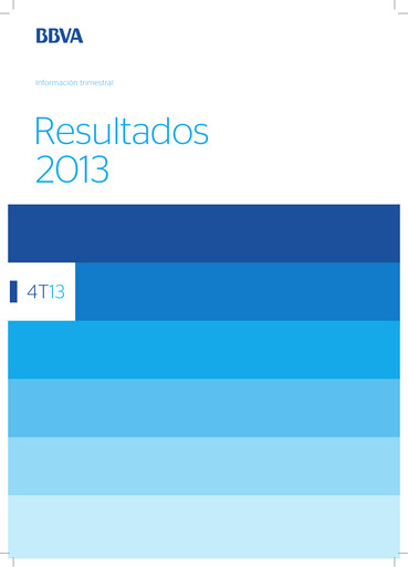 Thumbnail Banco Bilbao Vizcaya Argentaria Quarterly Report 2013-q4