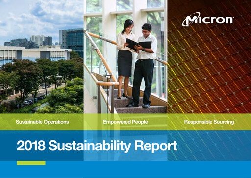 Thumbnail Micron Technology Sustainability Report 2018
