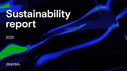Thumbnail Micron Technology Sustainability Report 2025