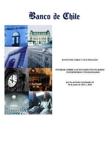 Thumbnail Banco de Chile
 Financial Statement 2011-h1