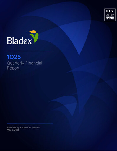 Vorschaubild Banco Latinoamericano de Comercio Exterior Quartalsbericht 2025-q1