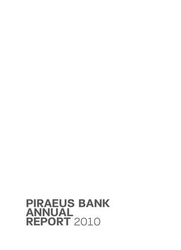 Vorschaubild Piraeus Financial Holdings Jahresbericht 2010