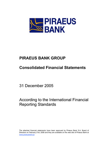 Vorschaubild Piraeus Financial Holdings Finanzmitteilung 2005