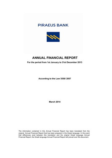 Vorschaubild Piraeus Financial Holdings Finanzmitteilung 2013