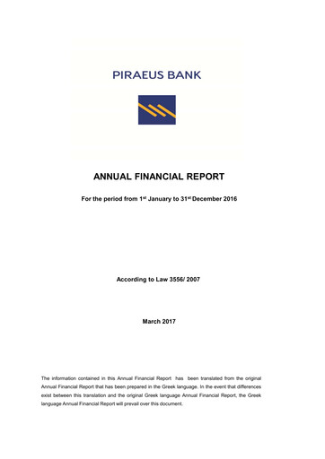 Vorschaubild Piraeus Financial Holdings Finanzmitteilung 2016