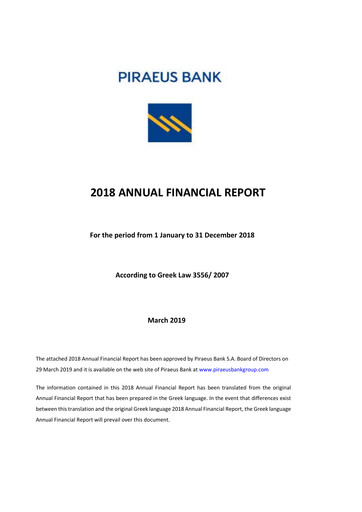 Vorschaubild Piraeus Financial Holdings Finanzmitteilung 2018