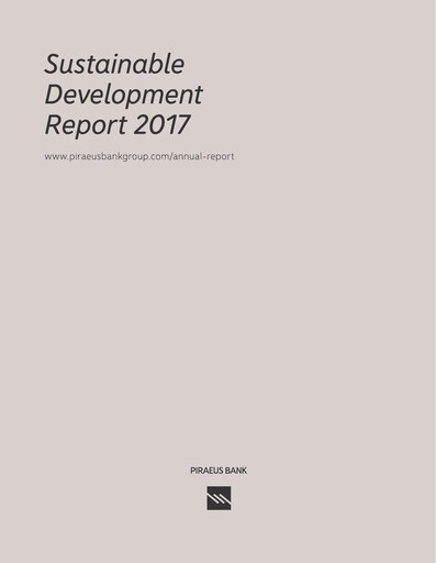 Thumbnail Piraeus Financial Holdings Sustainability Report 2017