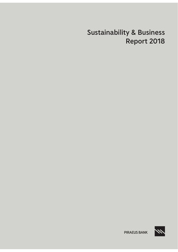 Thumbnail Piraeus Financial Holdings Sustainability Report 2018
